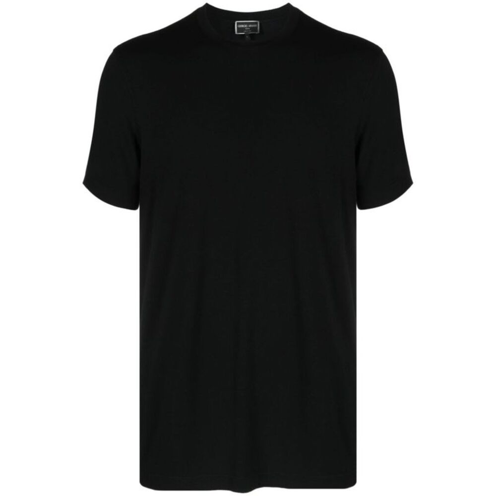 Giorgio Armani Men Icon Crew-Neck T-Shirt In Stretch Viscose Jersey